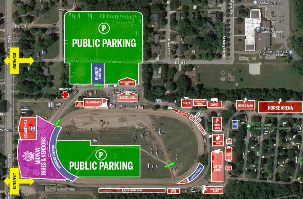 Fairgrounds Map Eaton County Fair